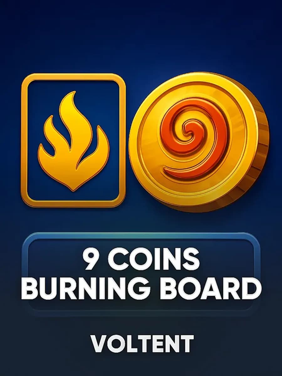 9 Coins Burning Board